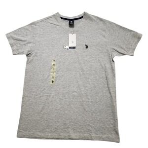 US POLO ASSN Mens T-Shirt V Neck Comfort Stretch Gray Sz XS